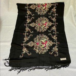 Pashmina Embroidered Scarf NWOT
